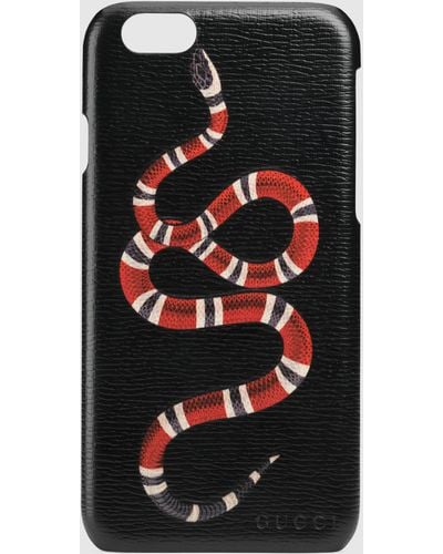 Gucci Snake Print Iphone 6 Case - Black