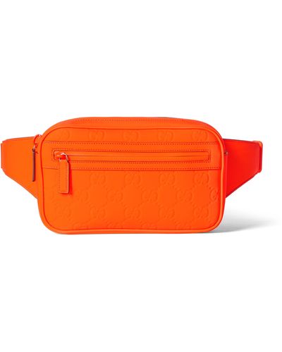 Gucci GG Rubber-effect Belt Bag - Orange