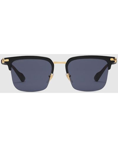 Gucci Rectangular Sunglasses - Blue