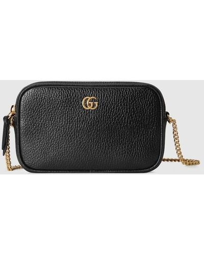 Gucci GG Marmont Super Mini Shoulder Bag - Black