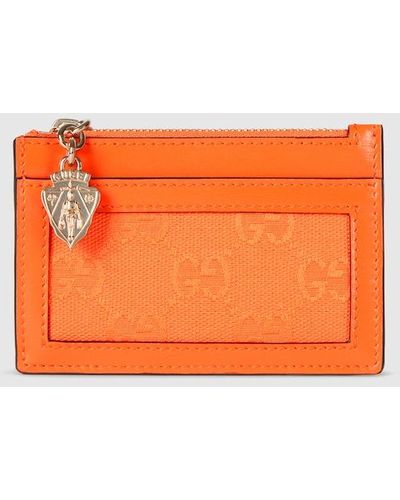 Gucci Luce Card Case Wallet - Orange