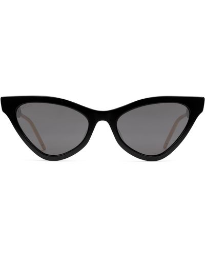Gucci Cat Eye Acetate Sunglasses - Black