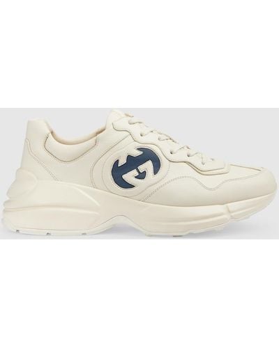 Gucci Interlocking G Rhyton Sneaker - Natural