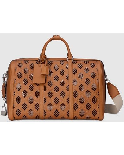 Gucci GG Large Duffle Bag - Brown