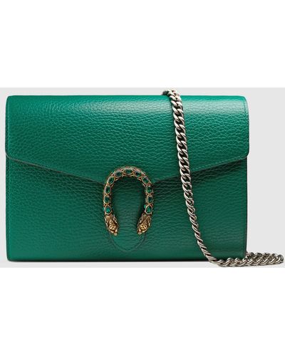 Gucci Leather Crystal Dionysus Small Shoulder Bag (SHF-23496) – LuxeDH