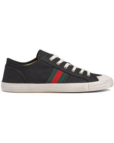 Gucci Trainer With Web - Black