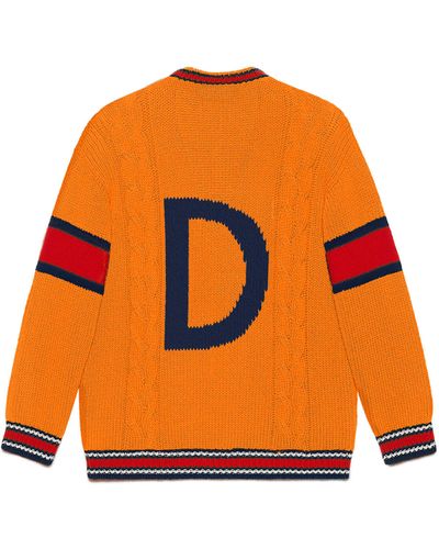 Gucci Diy Wool Cardigan - Orange