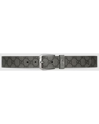 Gucci Belt With Interlocking G Detail - Green
