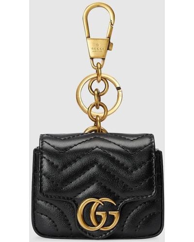 Gucci GG Marmont Keychain - Black