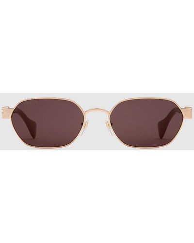 Gucci Round-frame Sunglasses - Brown