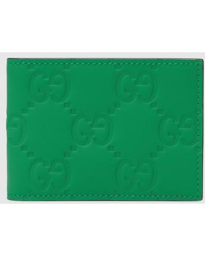 Gucci GG Rubber-effect Wallet - Green