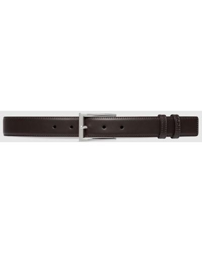 Gucci Reversible Belt With Rectangular Buckle - Black