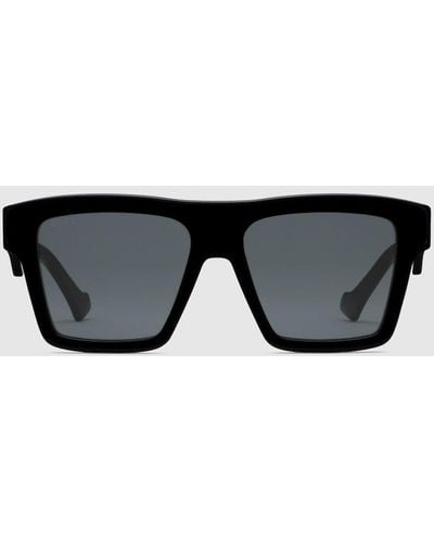 Silver Aviator metal glasses | Gucci | MATCHES UK
