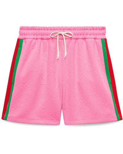 Gucci GG Jersey Jacquard Shorts - Pink