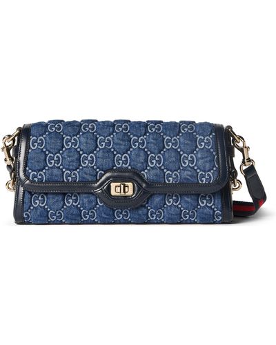 Gucci Luce Small Shoulder Bag - Blue