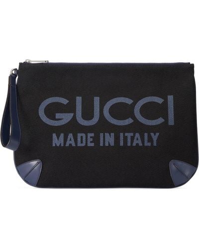 Gucci Pouch With Print - Black