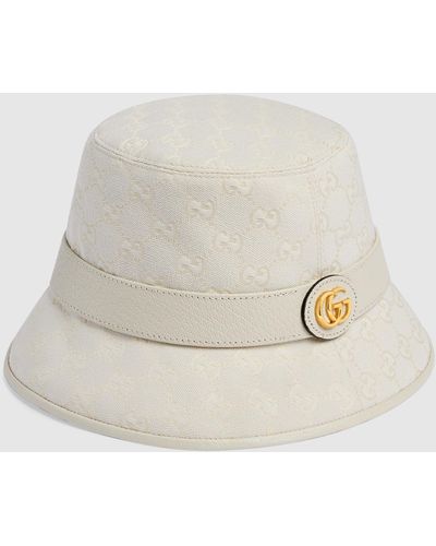 Gucci GG Canvas Bucket Hat - White