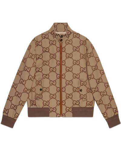 Gucci Jumbo GG Canvas Jacket - Brown