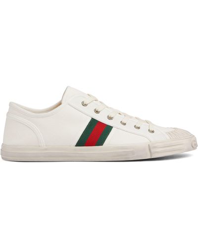Gucci Trainer With Web - White