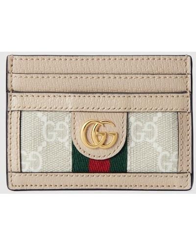 Gucci Ophidia GG Card Case - Natural