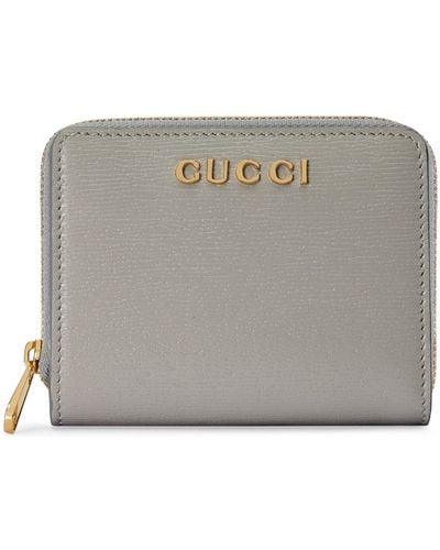 Gucci Mini Wallet With Script - Grey