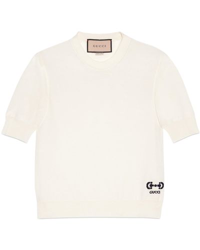 Gucci Extra Fine Wool Top - White