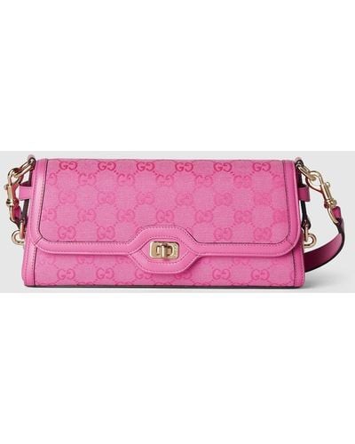 Gucci Luce Small Shoulder Bag - Pink