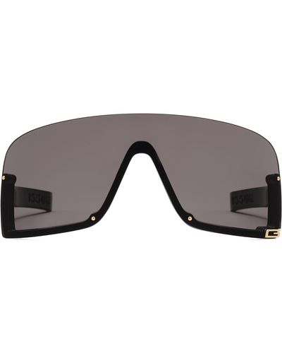 Gucci Mask-shaped Frame Sunglasses - Grey