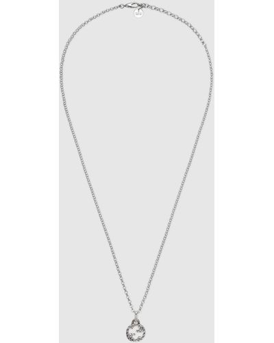 Gucci Interlocking G Pendant Necklace - Metallic