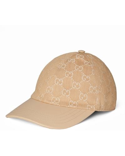 Gucci GG Denim Baseball Hat - Natural