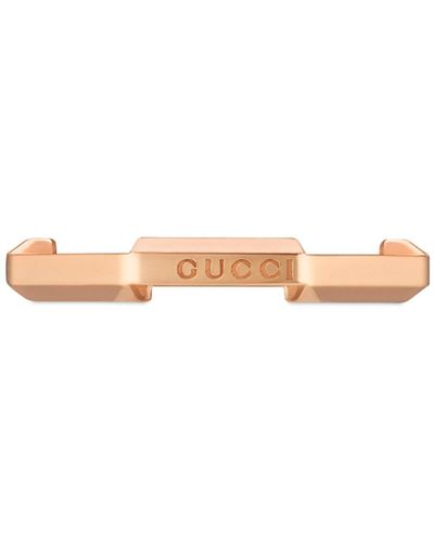 Gucci Link To Love Mirrored Ring - Pink