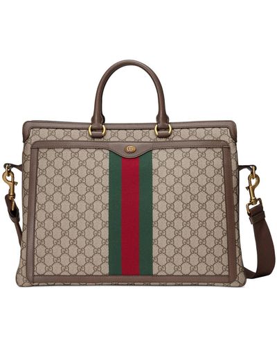 Gucci Ophidia GG Briefcase - Brown