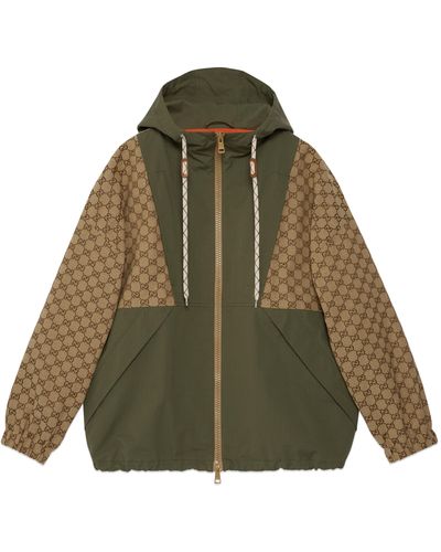 Gucci GG Cotton Canvas Zip Jacket - Green