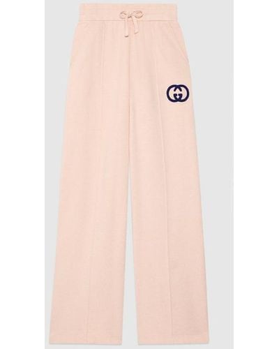 Gucci Cotton Jersey Jogging Trouser - Pink