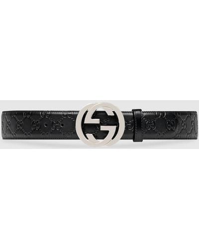Gucci Logo Belt - Black