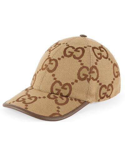 Gucci Jumbo GG Canvas Baseball Hat - Brown