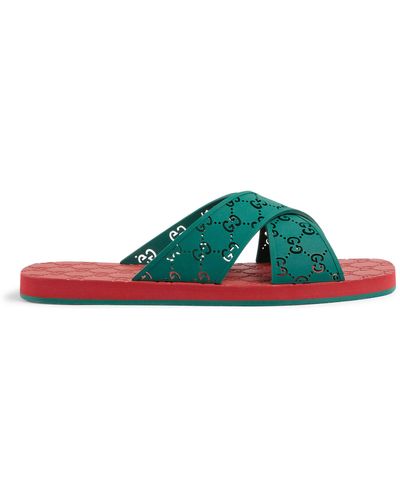 Gucci GG Slide Sandal - Green