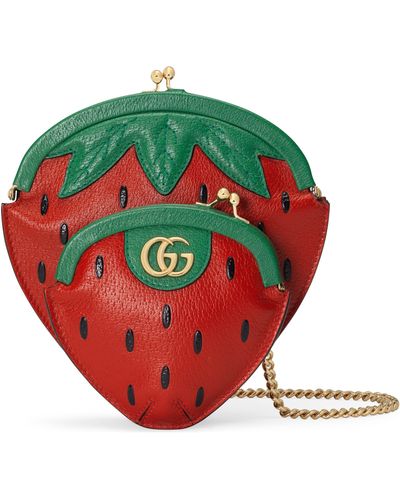 Gucci Strawberry-shaped Mini Bag - Green