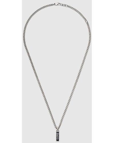 Gucci Necklace With Enamel Pendant - Metallic