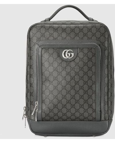 Gucci Ophidia GG Medium Backpack - Gray