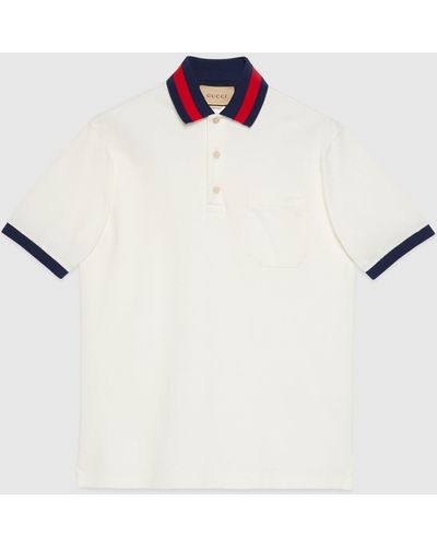 White Gucci Polo shirts for Men | Lyst
