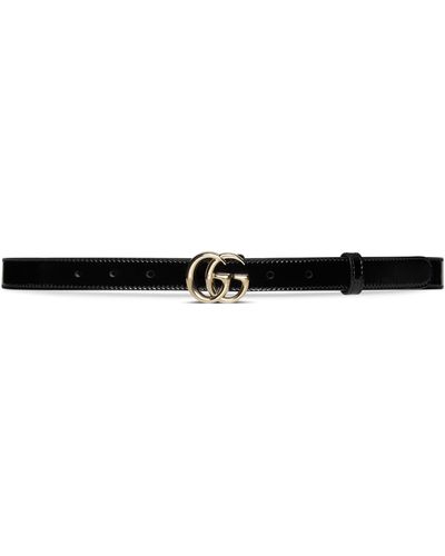 Gucci GG Marmont Thin Belt - Black