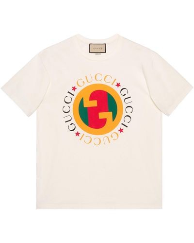 Gucci Logo-print Regular-fit Cotton-jersey T-shirt - White