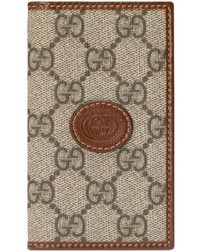 Gucci Wallet With Interlocking G - Natural