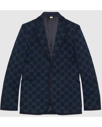 Gucci GG Cotton Jacket - Blue