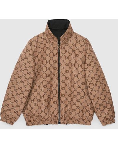 Gucci Reversible GG Canvas Jacket - Brown