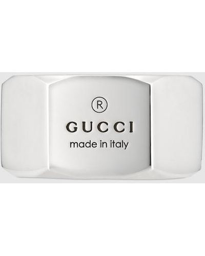 Gucci Trademark Ring - White