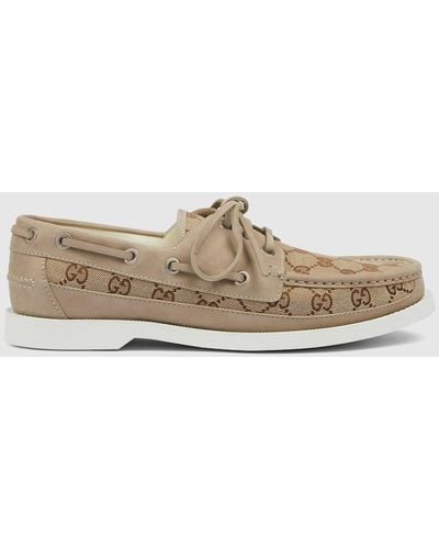 Gucci Original GG Lace-up Loafer - White