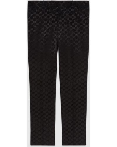 Gucci GG Monogram Tailored Trousers - Black
