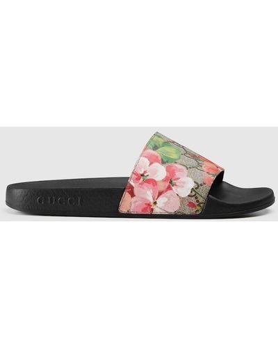Gucci Bloom Gg Sliders - Pink